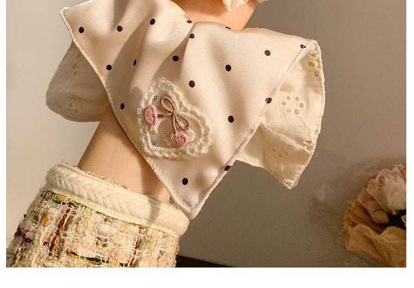 Dot Polka / Applique Designs) (Various Scrunchie Cherry FashionChic