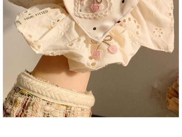 Dot Polka / Applique Designs) (Various Scrunchie Cherry FashionChic