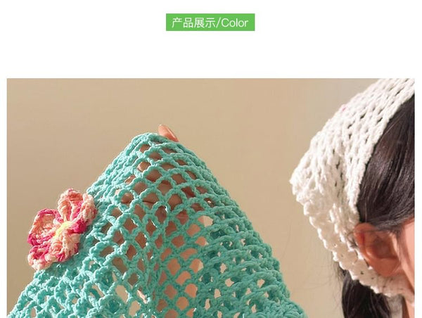 Triangle Floral Scarf Head FashionChic