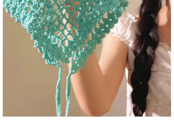 Triangle Floral Scarf Head FashionChic