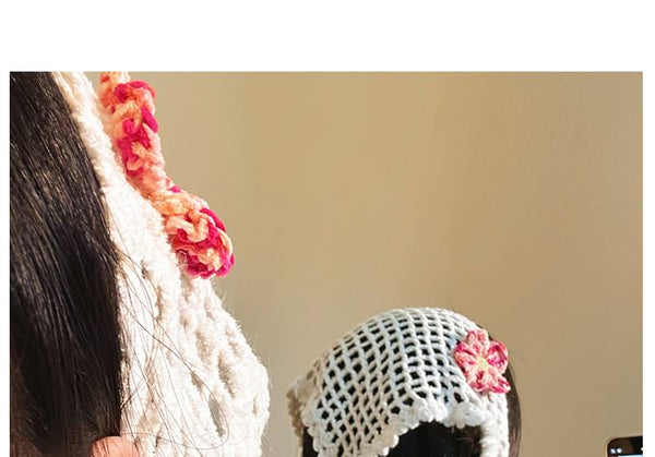 Triangle Floral Scarf Head FashionChic