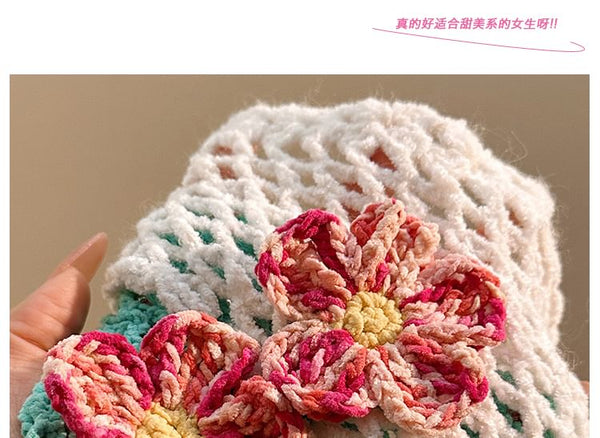 Triangle Floral Scarf Head FashionChic