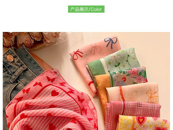 Linen Designs) Head Cotton Scarf Print (Various FashionChic