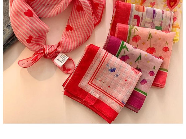 Linen Designs) Head Cotton Scarf Print (Various FashionChic