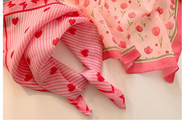 Linen Designs) Head Cotton Scarf Print (Various FashionChic