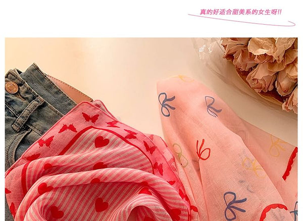 Linen Designs) Head Cotton Scarf Print (Various FashionChic