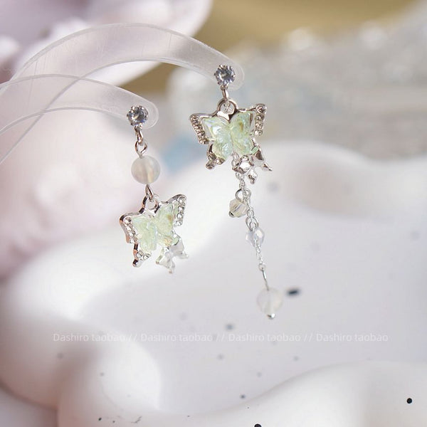 Dangle Butterfly Beaded On Clip / Earring FashionChic