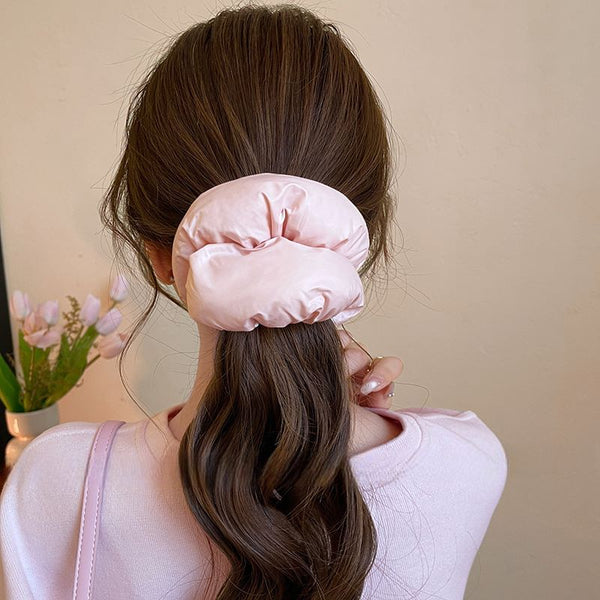 Plain Puffed Scrunchie FashionChic