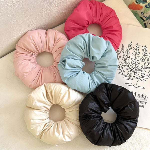 Plain Puffed Scrunchie FashionChic