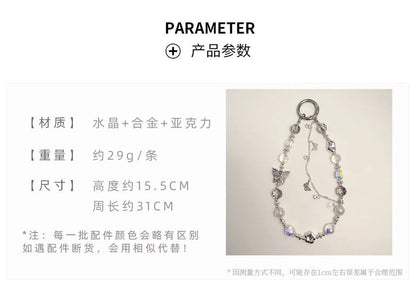 Crystal Strap Pearl Butterfly Phone Faux FashionChic