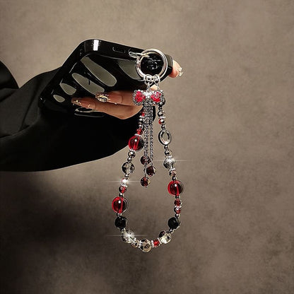 Bow Crystal Faux Phone Strap FashionChic