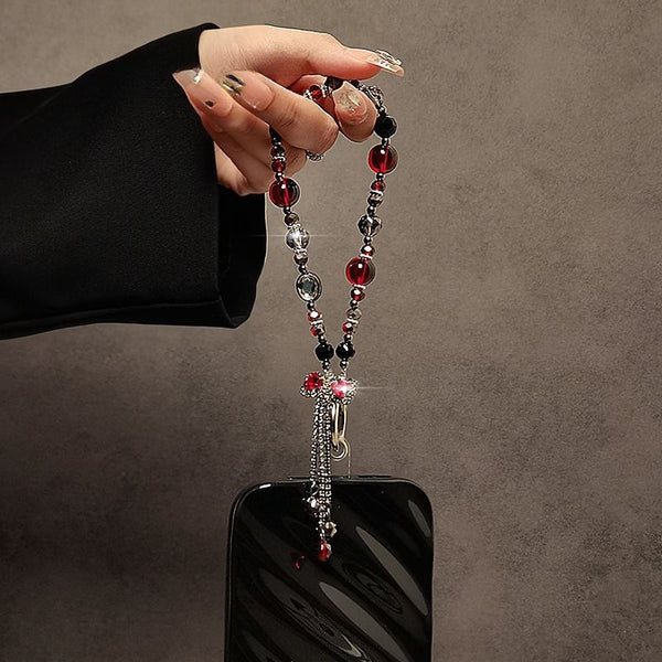 Bow Crystal Faux Phone Strap FashionChic