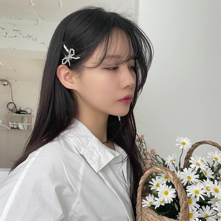 Hair Bow Beaded Alloy Set Clip FashionChic