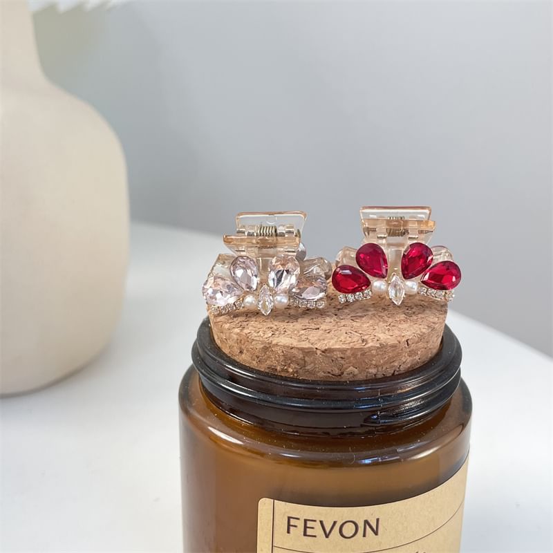 Faux Pearl Claw Acrylic Rhinestone Hair FashionChic