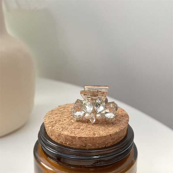 Faux Pearl Claw Acrylic Rhinestone Hair FashionChic