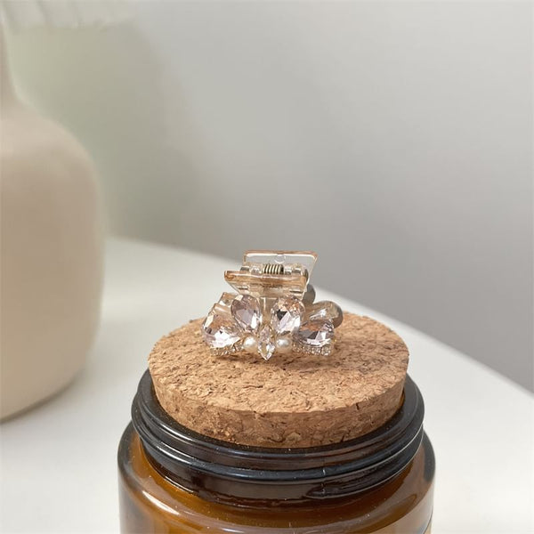 Faux Pearl Claw Acrylic Rhinestone Hair FashionChic