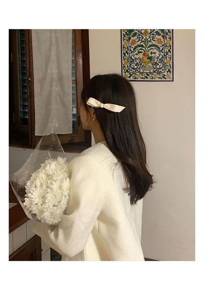 / Trim Set Hair Clip Bow Contrast FashionChic