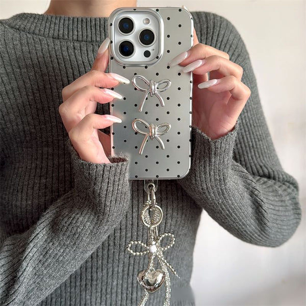 Phone / Dot Case Bow Set Polka Strap FashionChic