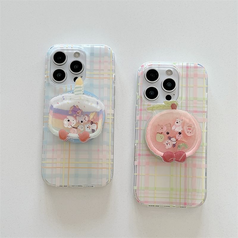 Magnetic (Compatible with Case Phone MagSafe) Plaid FashionChic