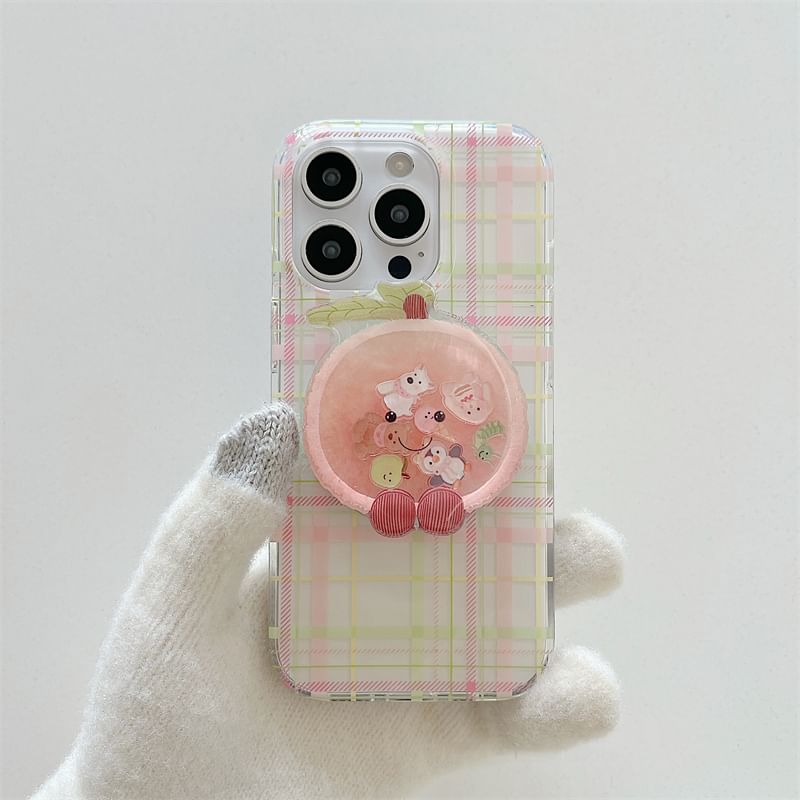 Magnetic (Compatible with Case Phone MagSafe) Plaid FashionChic