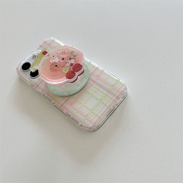 Magnetic (Compatible with Case Phone MagSafe) Plaid FashionChic