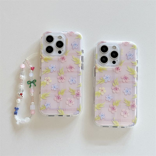 Case Set Floral / Phone Strap FashionChic