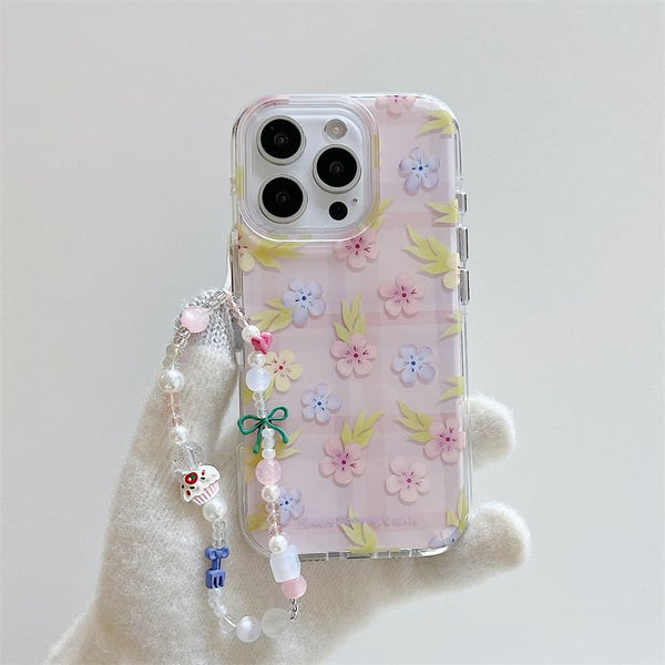 Case Set Floral / Phone Strap FashionChic