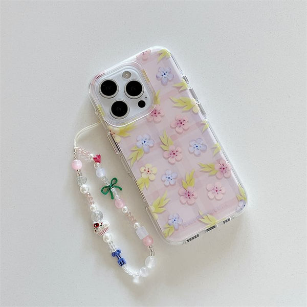 Case Set Floral / Phone Strap FashionChic