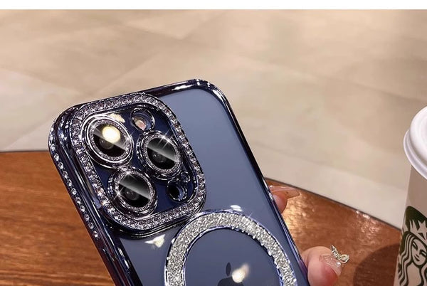 Magnetic with (Compatible MagSafe) Phone Case Embellished FashionChic