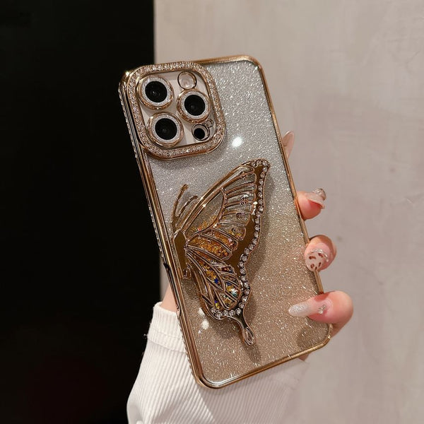 Stand Butterfly Embellished Phone Case FashionChic