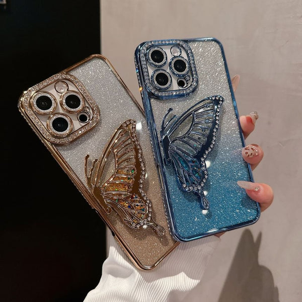 Butterfly Case Stand Phone Embellished FashionChic