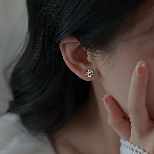 Sterling Silver S925 Stud Butterfly Earring FashionChic