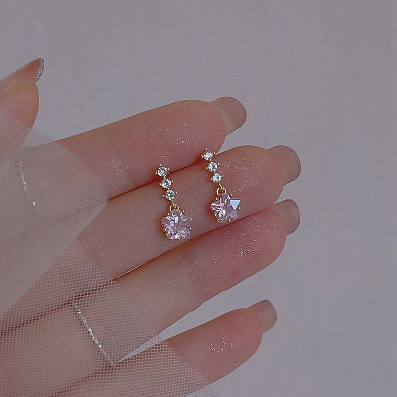 Earring Dangle Rhinestone Star Alloy FashionChic
