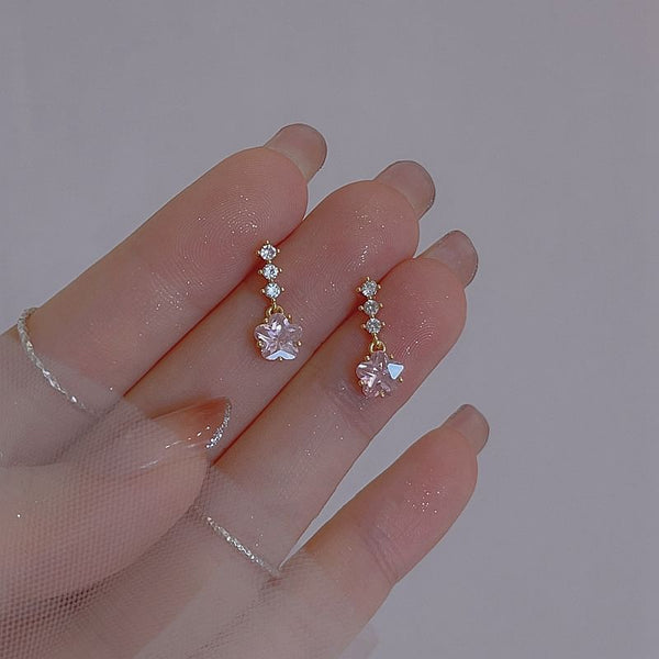 Earring Dangle Rhinestone Star Alloy FashionChic