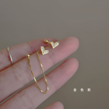 Heart Dangle Alloy Earring FashionChic
