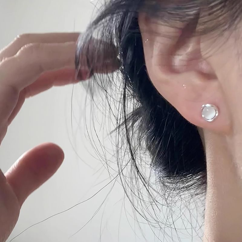 Earring Eye Stud Faux Stone Cat Alloy FashionChic