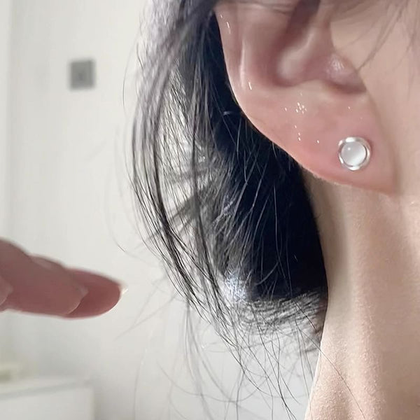 Earring Eye Stud Faux Stone Cat Alloy FashionChic