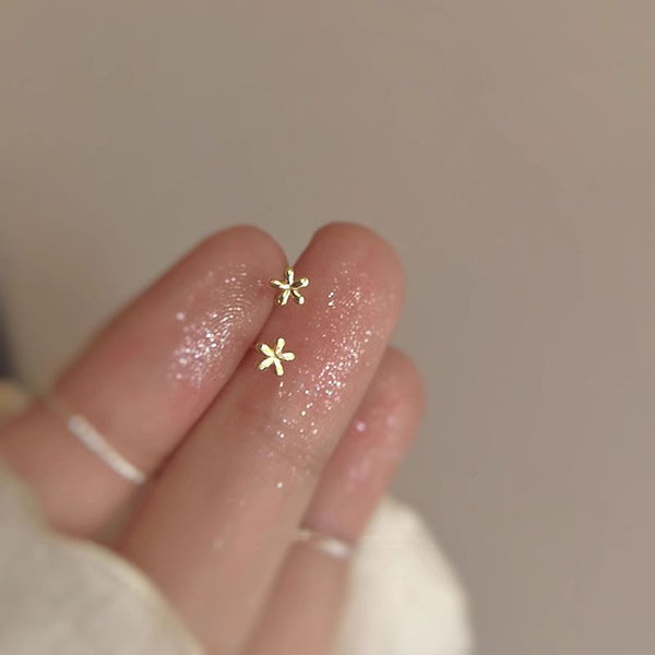 Floral Stud Alloy Earring FashionChic