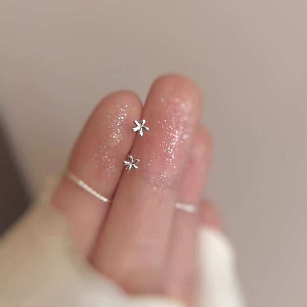 Floral Stud Alloy Earring FashionChic