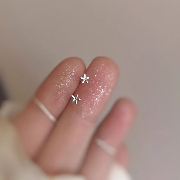 Floral Stud Alloy Earring FashionChic