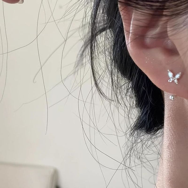 Alloy Jacket Rhinestone Ear Butterfly FashionChic