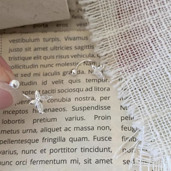 Alloy Jacket Rhinestone Ear Butterfly FashionChic