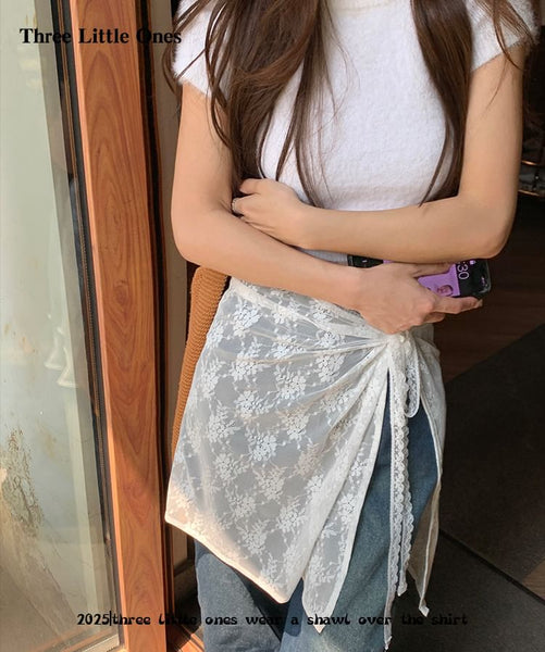 Lace Decorative Hem FashionChic