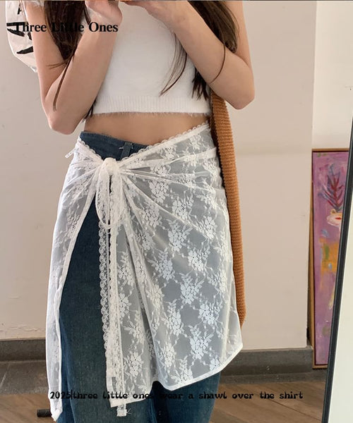 Lace Decorative Hem FashionChic