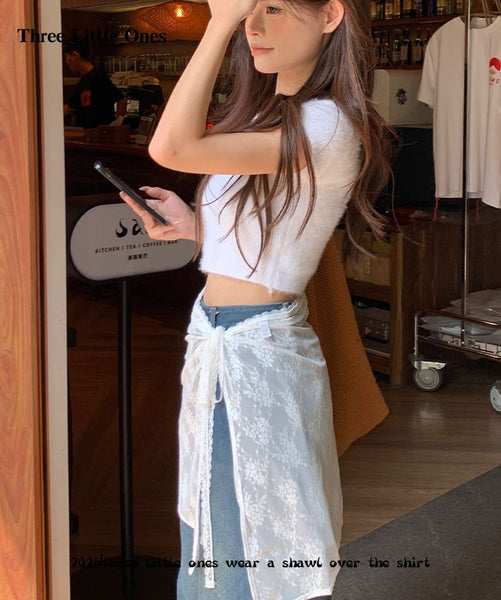 Lace Decorative Hem FashionChic