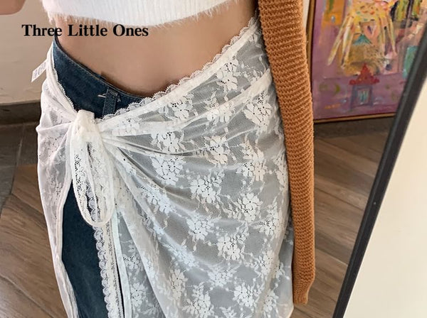 Lace Decorative Hem FashionChic