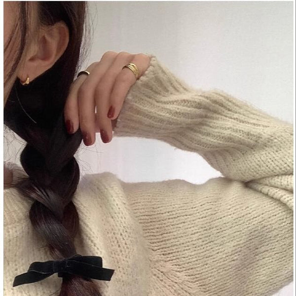 925 Sterling Glossy Hoop Earring Silver FashionChic