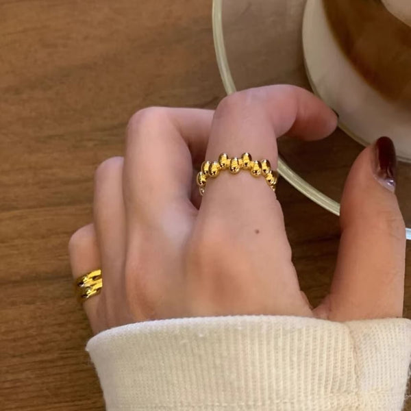 Ring Sterling 925 Silver Open Glossy FashionChic