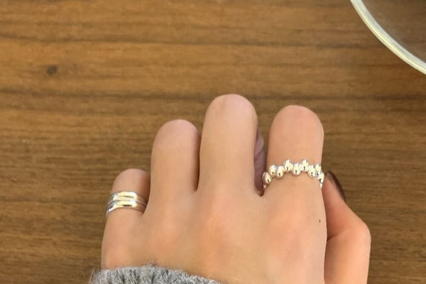 Ring Sterling 925 Silver Open Glossy FashionChic