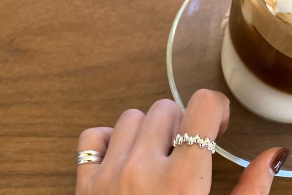 Ring Sterling 925 Silver Open Glossy FashionChic